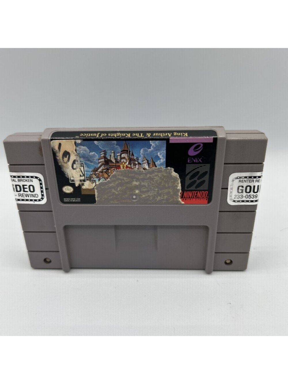 King Arthur and the Knights of Justice Super Nintendo Cartridge Authentic Tested
